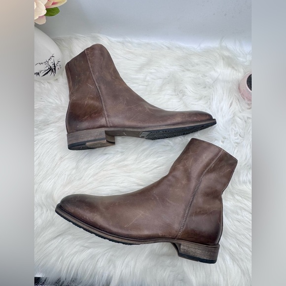 GR by Gordon Rush Sutherland Brown Leather Ankle Boots Size 10 Genuine Leather - Picture 5 of 10